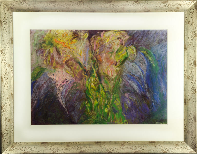 Flora II,
Pastel
37"W x 29"H