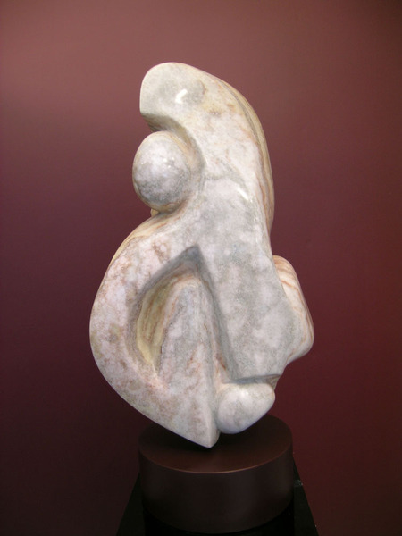 The Juggler (reverse side)
Alabaster
30"H x 15"W x 8"D