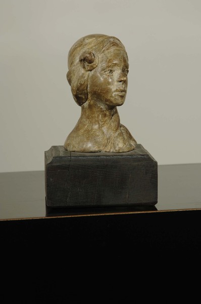 Lisa with Turban and Flower - Bronze