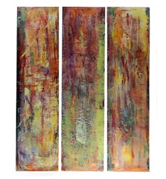 Les Trois Jardins
Encaustic on cradled birch board,