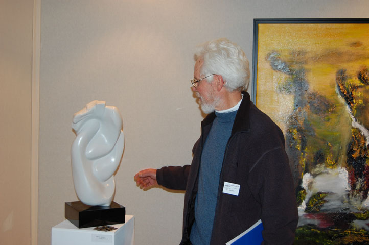 Robert Maurel, Painter admiring my work