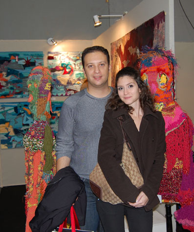 David, Brazil and Katia, Greece came to visit me.  David has attended the Salon in a previous year
