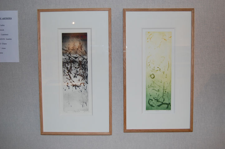 Etchings by Anne Pourny