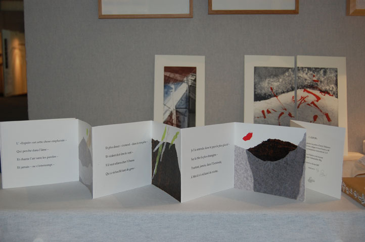 Etching and book by Anne Pourny
